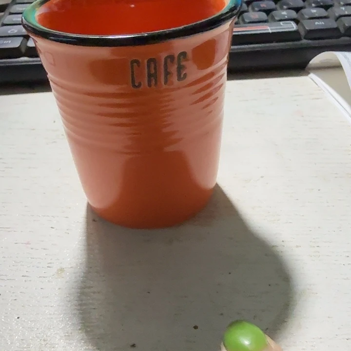 外贸尾单高温陶瓷微瑕橙色小杯子