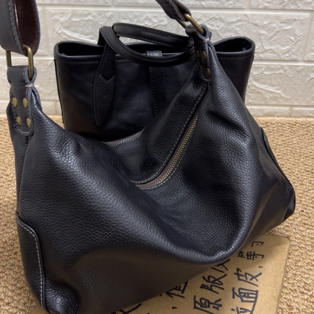 【闪购商品】头层牛皮黑色