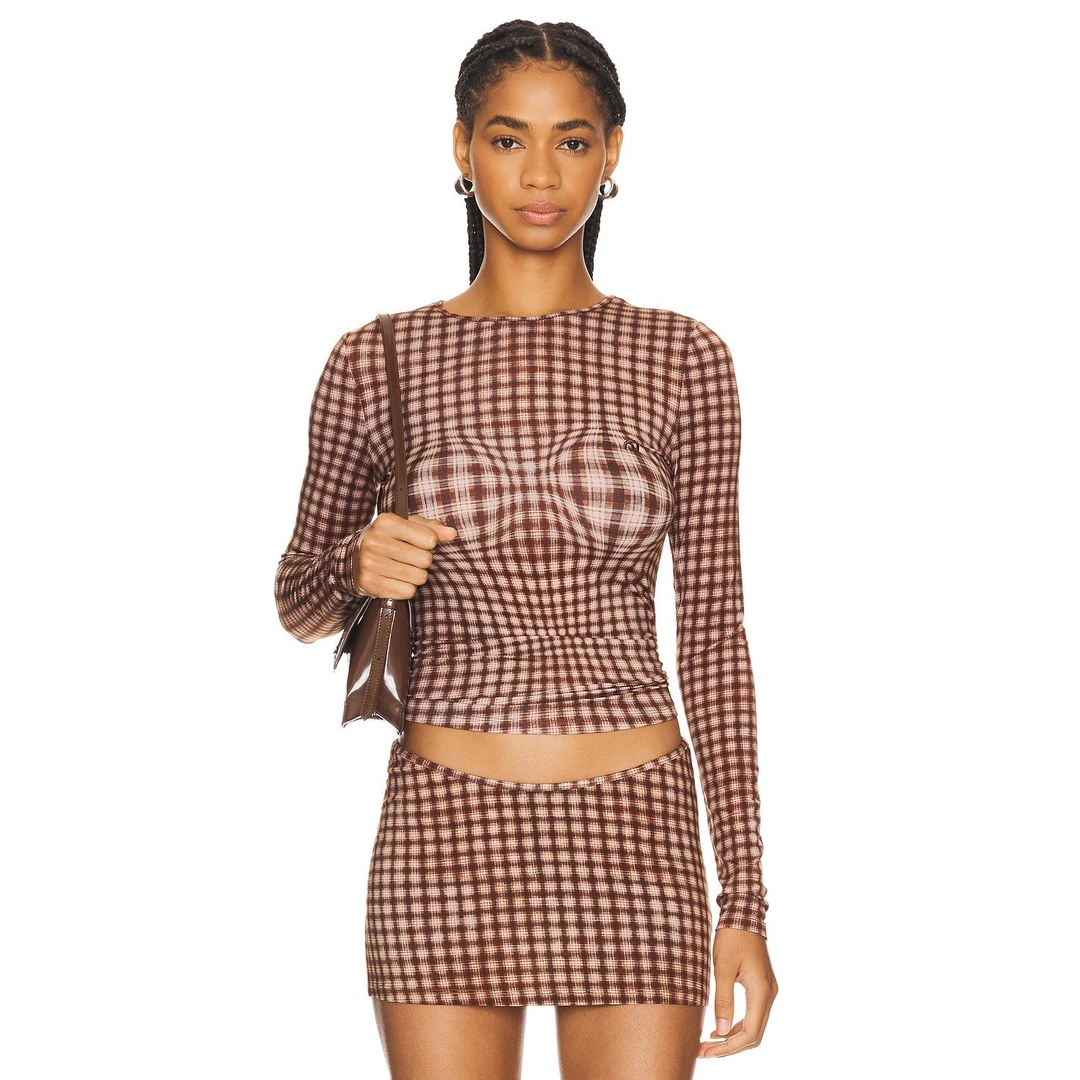 MIAOU [Lisa同款] LONG SLEEVE 棕色 衬衫