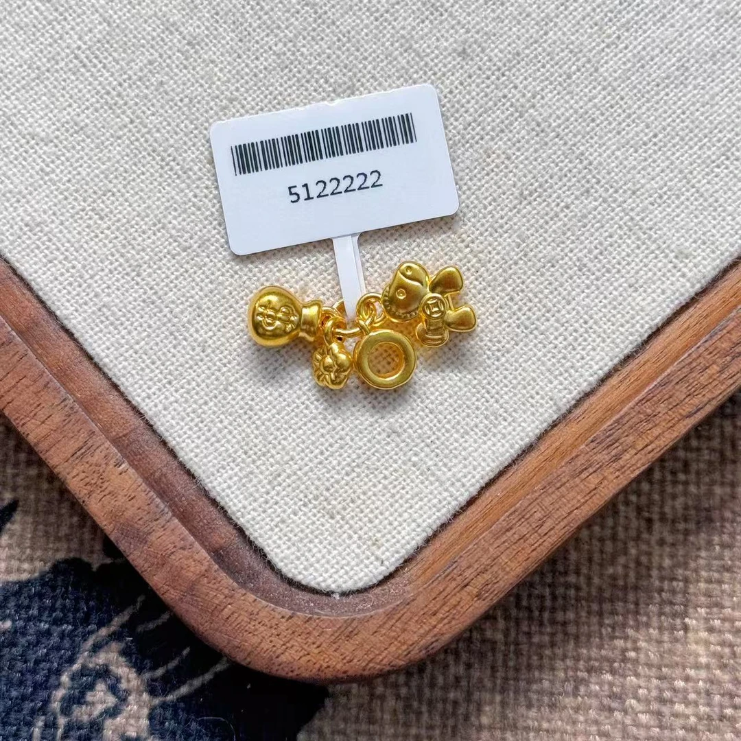 【小鹏黄金】足金999马上有钱吊坠1.78 1.79