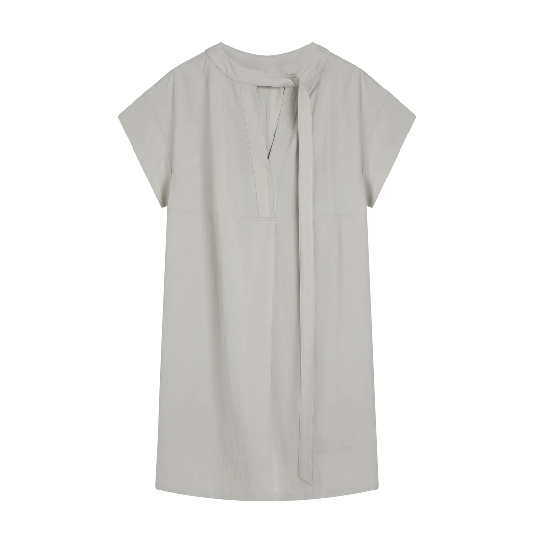 2025夏季新款高级感飘带女裙法式度假风连衣裙885251L701