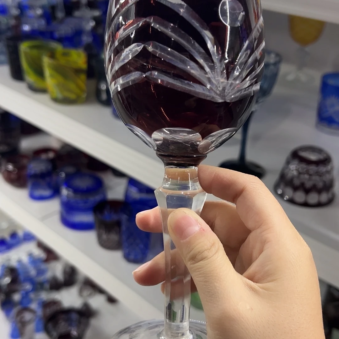 平底款水晶玻璃微瑕一个