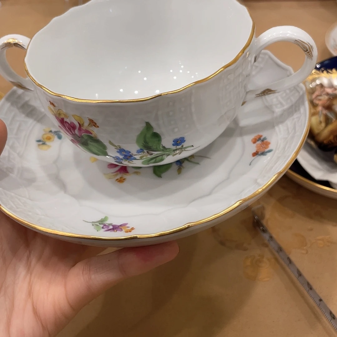 瓷片中古二等双耳碗