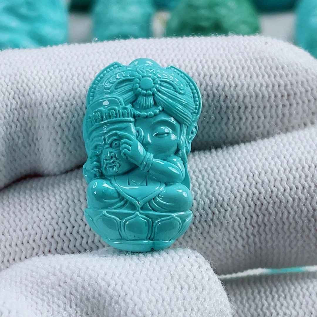 未镶嵌绿松石车挂
