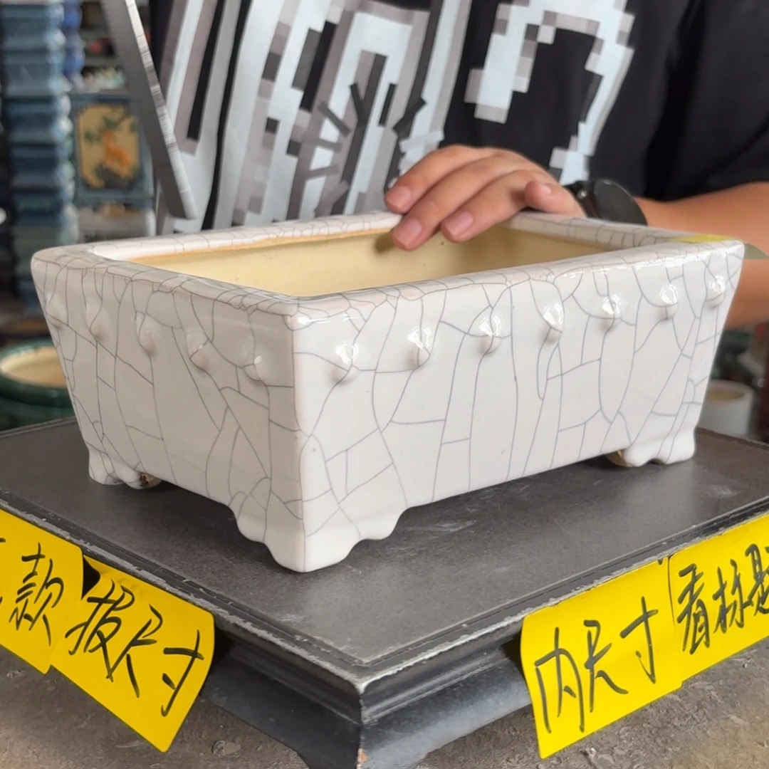 。一风堂石湾花盆 微瑕 内21*14*7