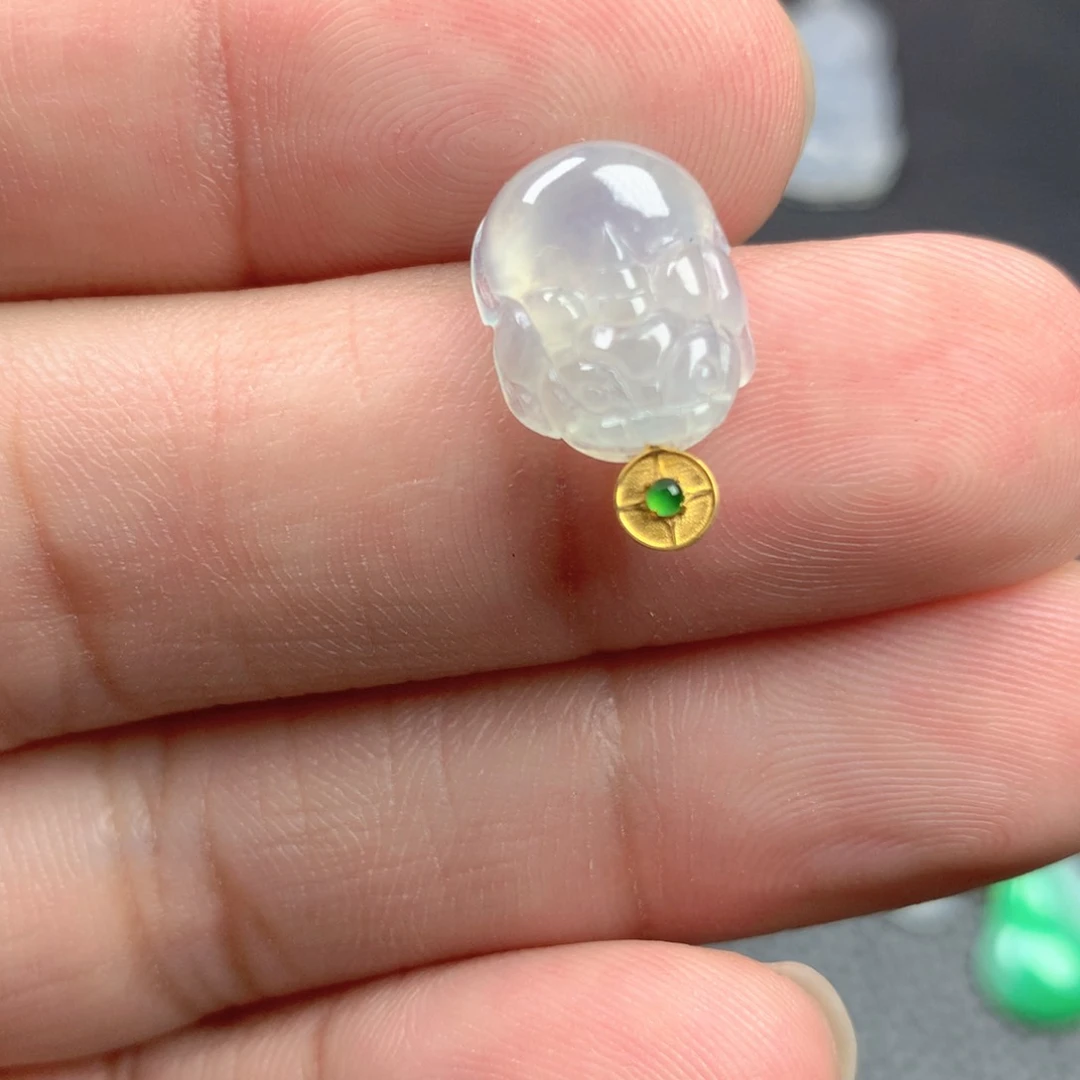 【闪购商品】颈饰18K金镶嵌翡翠翡翠