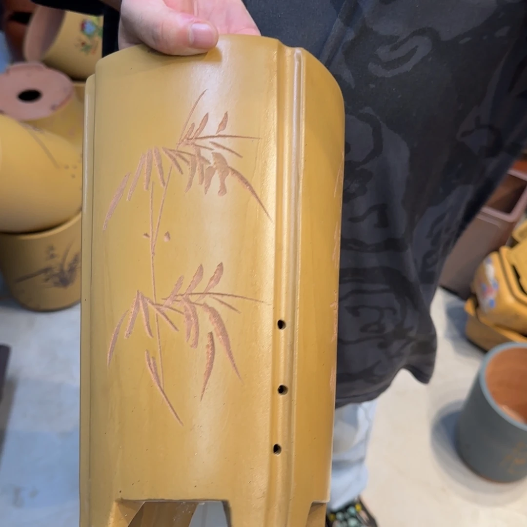 紫砂花盆口径15.25（口径
