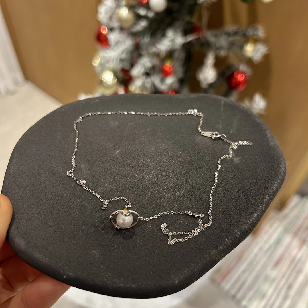 吊坠925银 Julia姐姐】“珠珠地球仪”925银项链