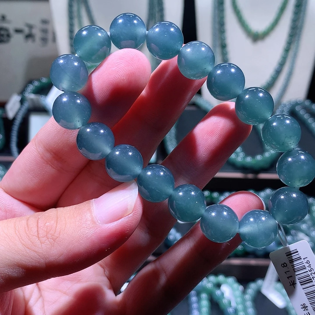 未镶嵌手链翡翠天然a货翡翠手串11.8