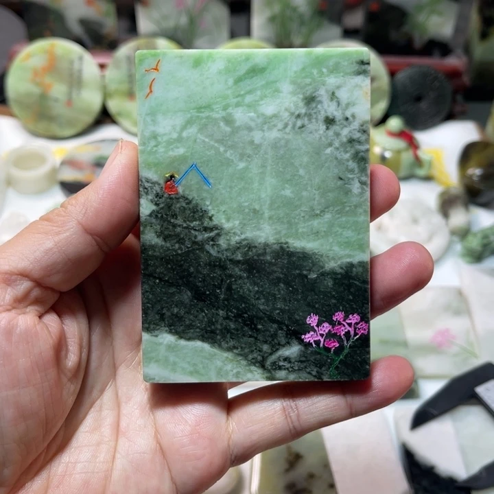 独山玉未镶嵌颈饰