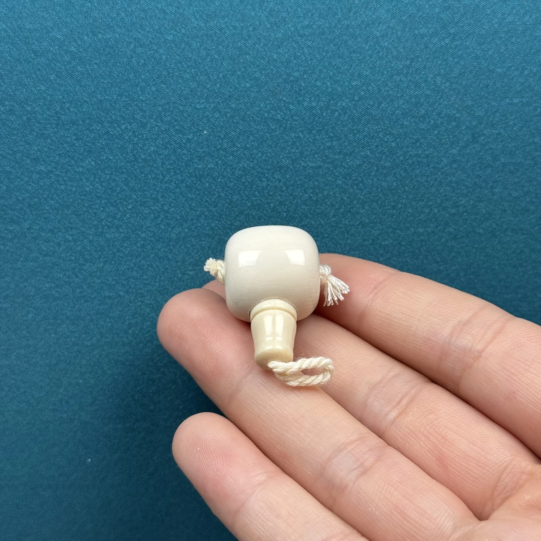 D6335天然猛犸牙 分体式三通17.5*28.5mm支持鉴定 假一罚四