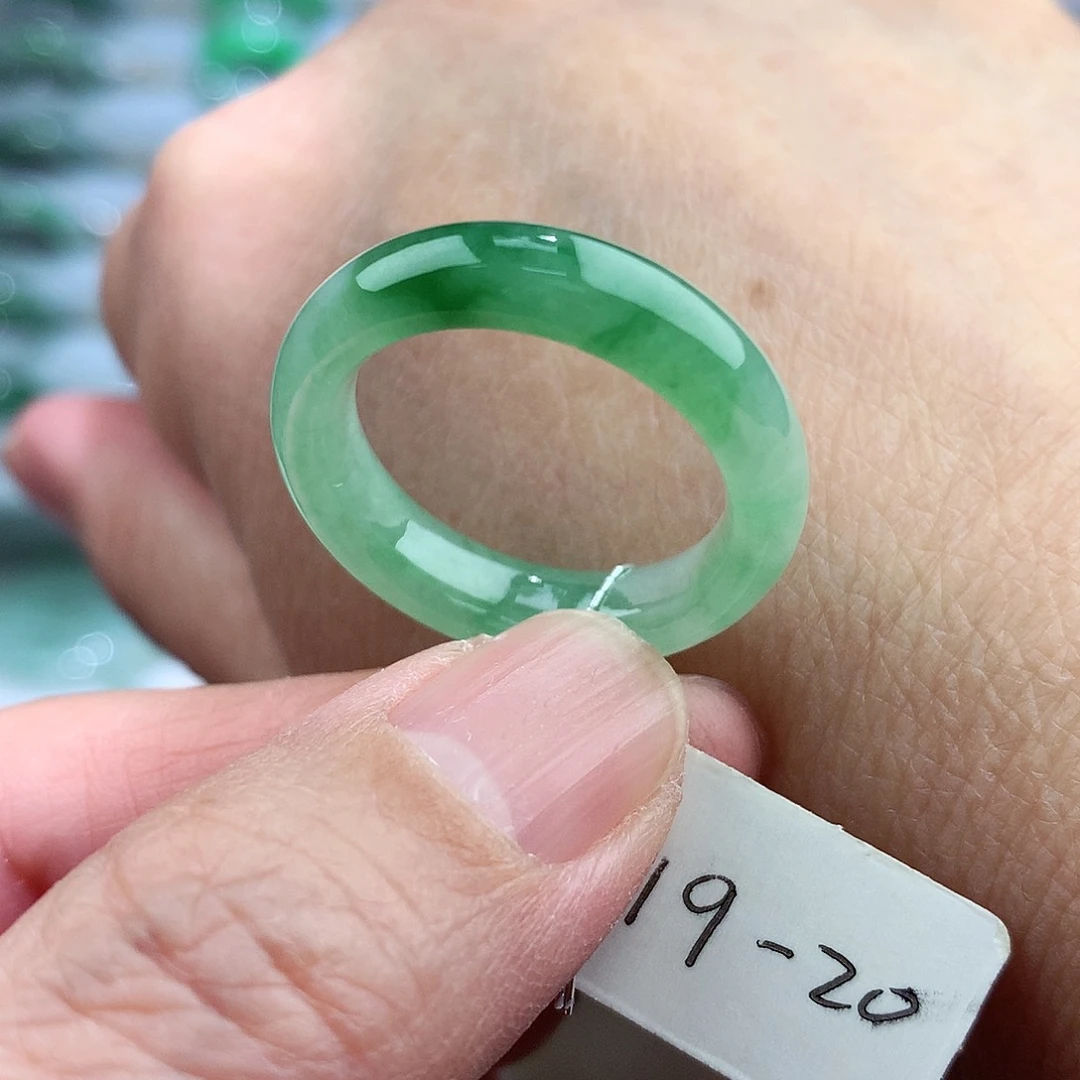 未镶嵌戒指翡翠19-20号