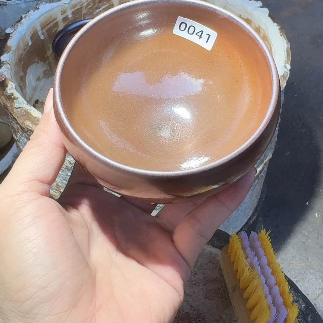 茶盏0041 罗莉柴烧手工主人杯