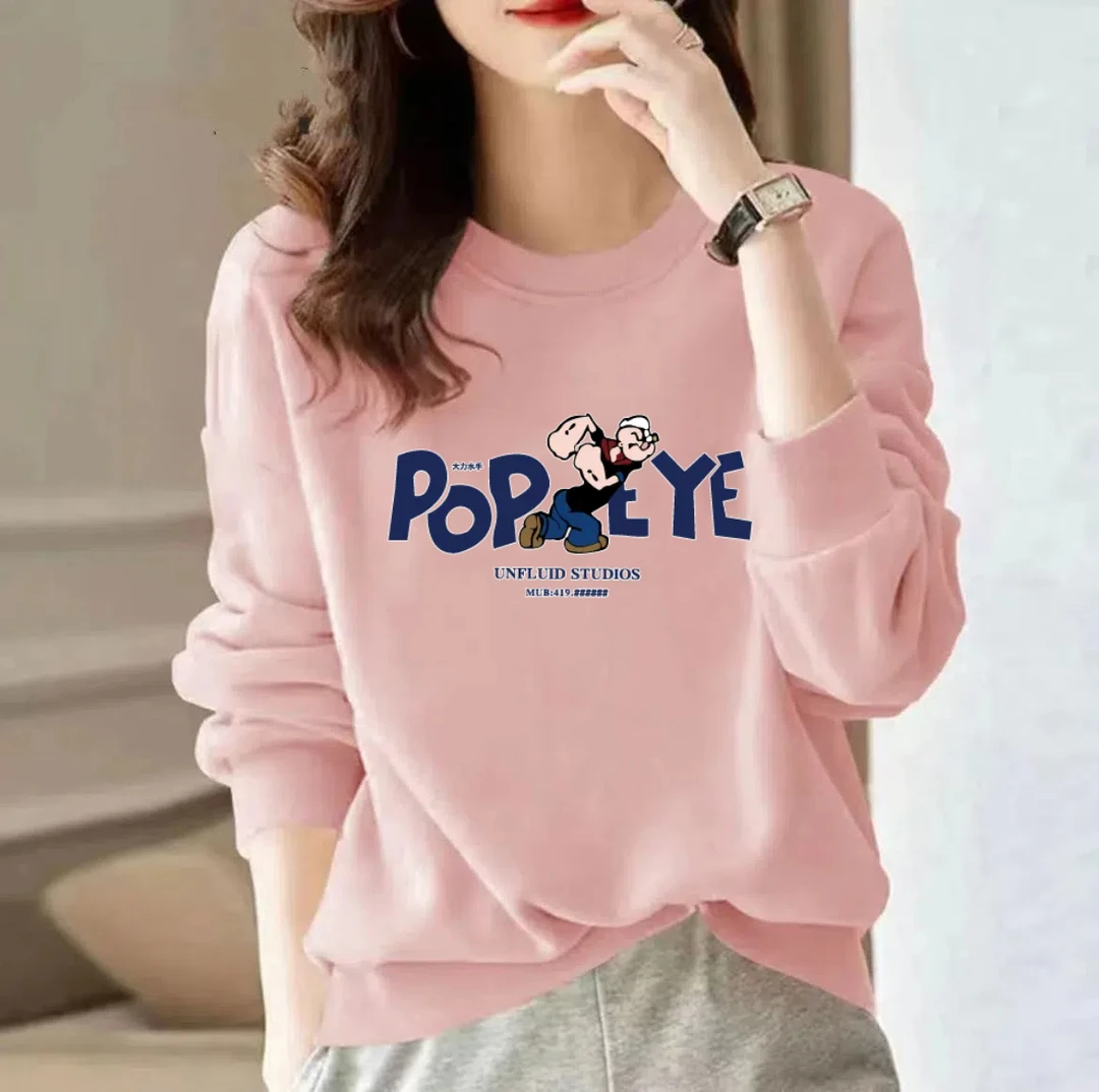 卫衣【大力#手】时尚洋气女装高贵休闲百搭春秋卫衣长袖宽松女款