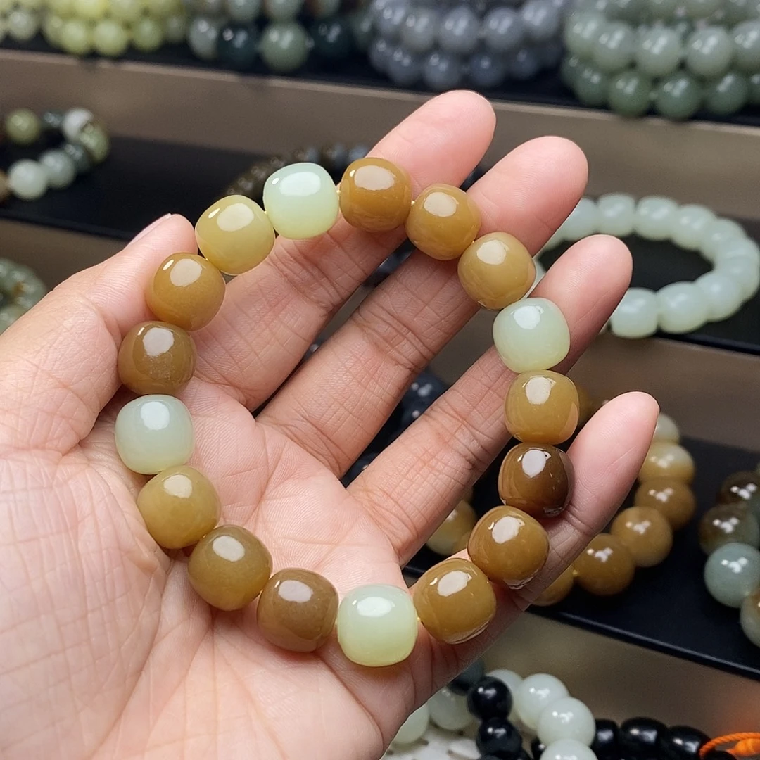 和田玉未镶嵌手链卡12