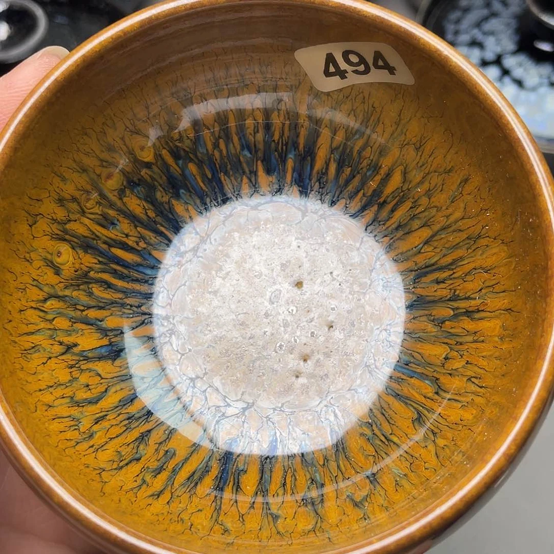 茶盏微瑕494漂亮的主人杯