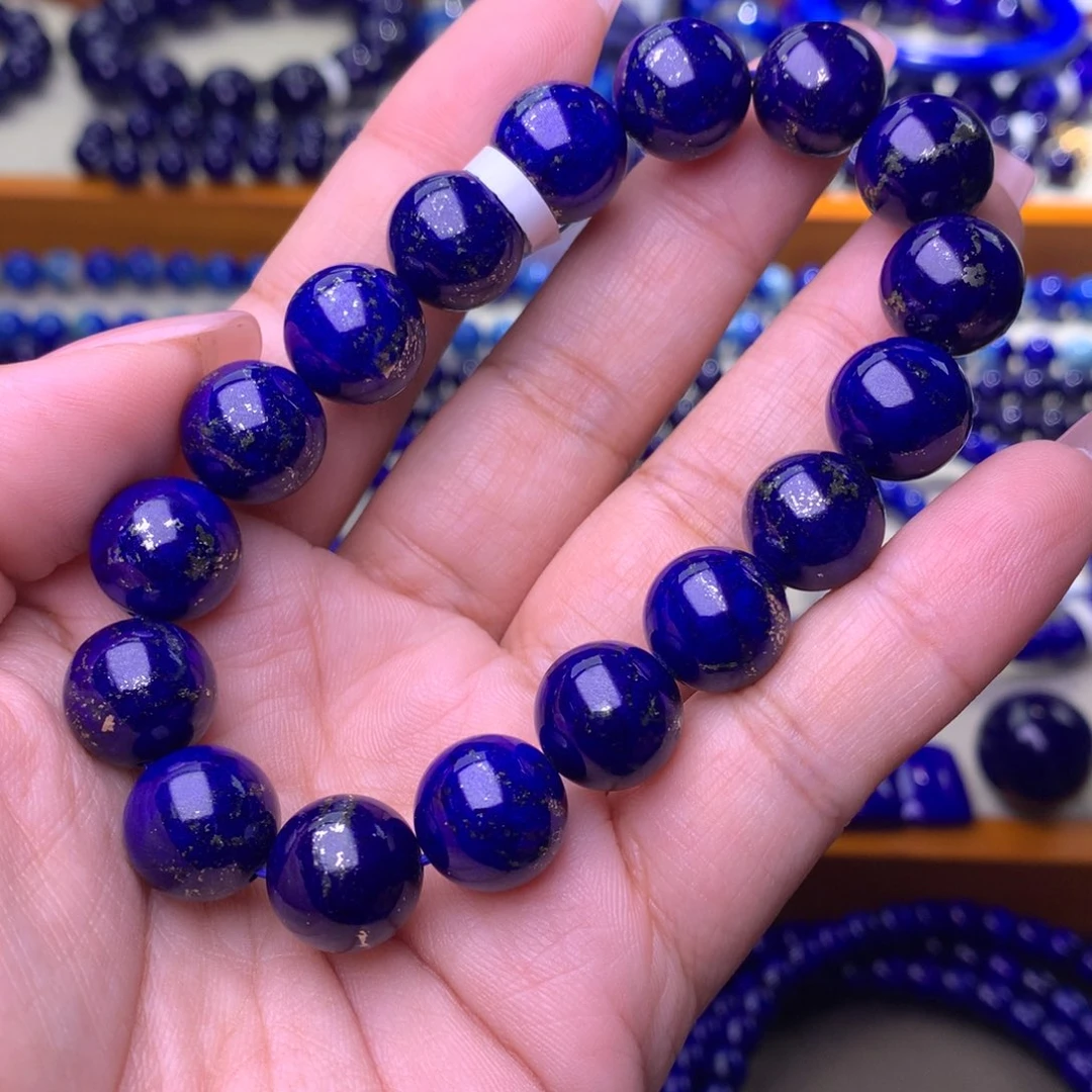 青金石未镶嵌手串12m