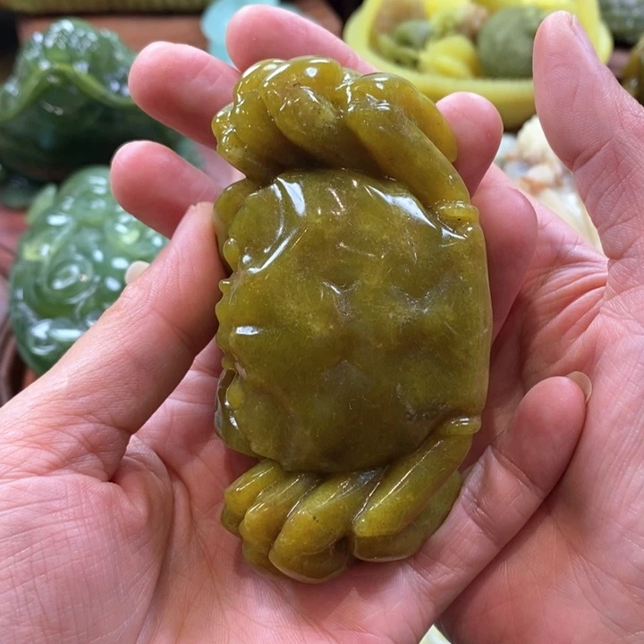 蛇纹石玉未镶嵌手把