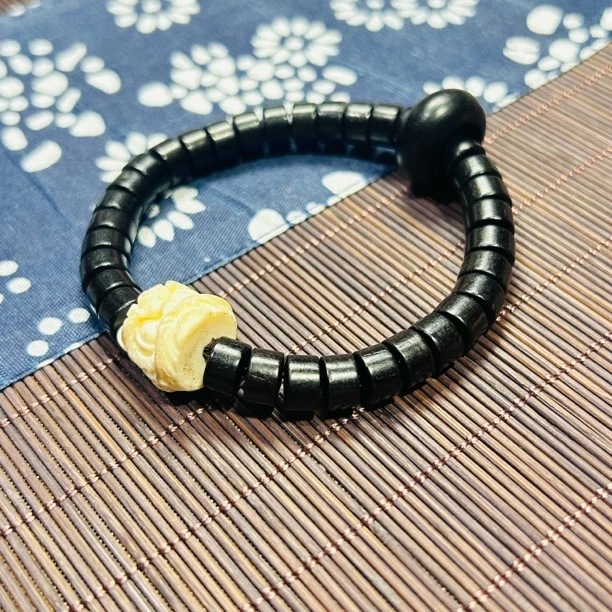 （亏米清仓）小药片形配形式黑檀木单圈