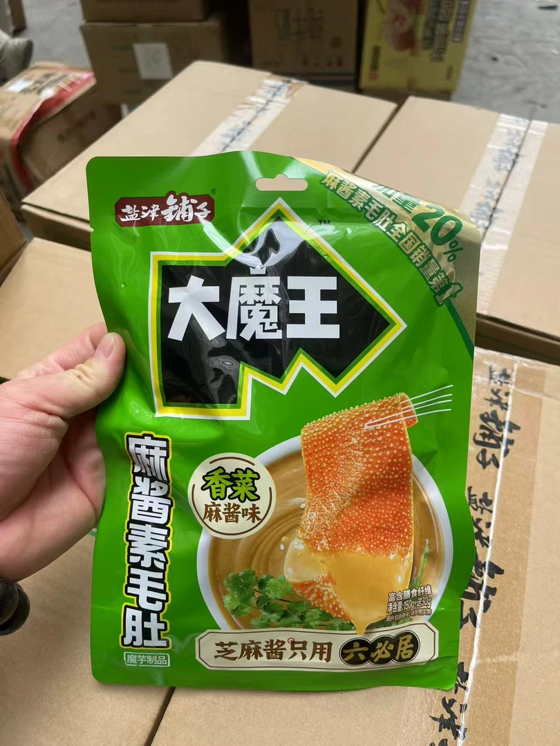 盐津铺子180g盒装魔芋爆肚（香菜麻酱）*4