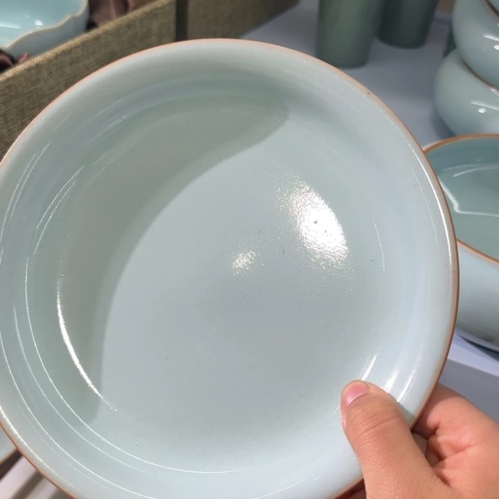 微瑕天青20尺寸餐盘