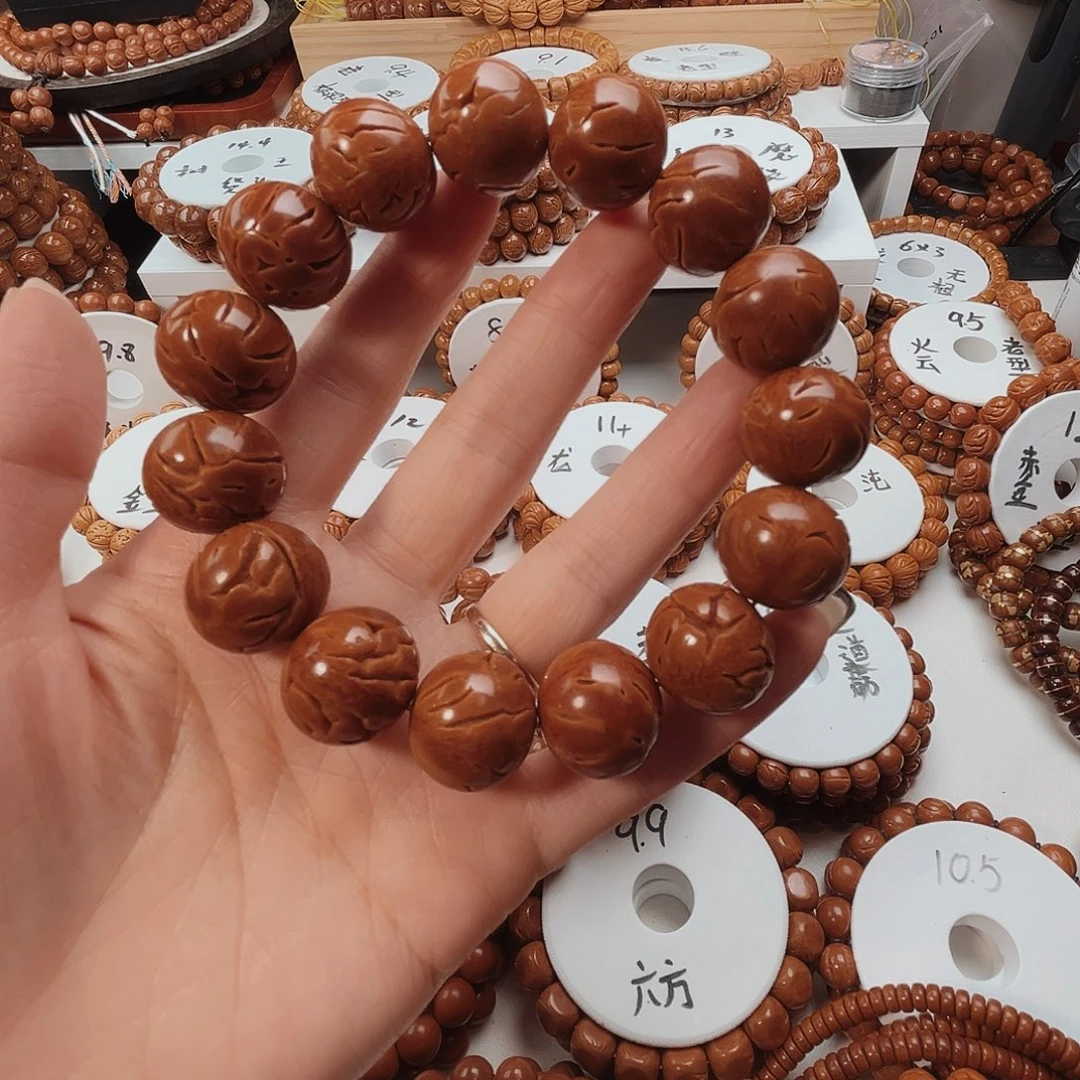 1***涛手串桃核桃核光珠