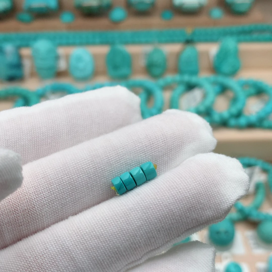 未镶嵌绿松石珠宝奇石4.5mm