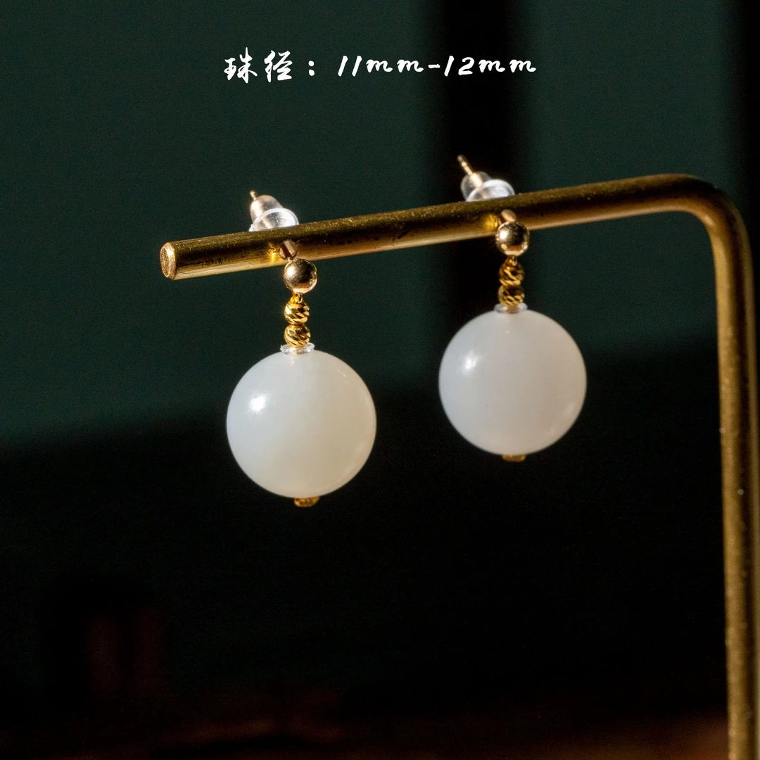 -和田玉于田耳钉/P9123/0