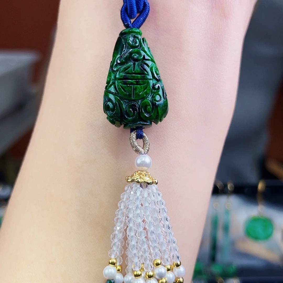 翡翠未镶嵌耳饰饰品