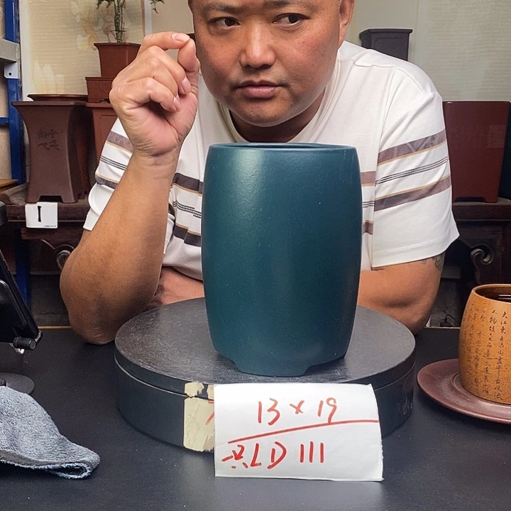 紫砂花盆货号一只LD111