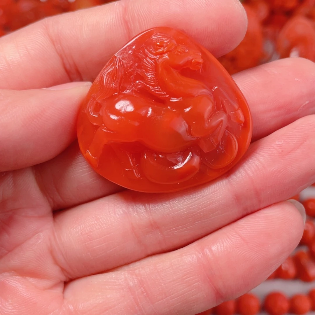 南红玛瑙吊坠(不含链)未镶嵌问****香