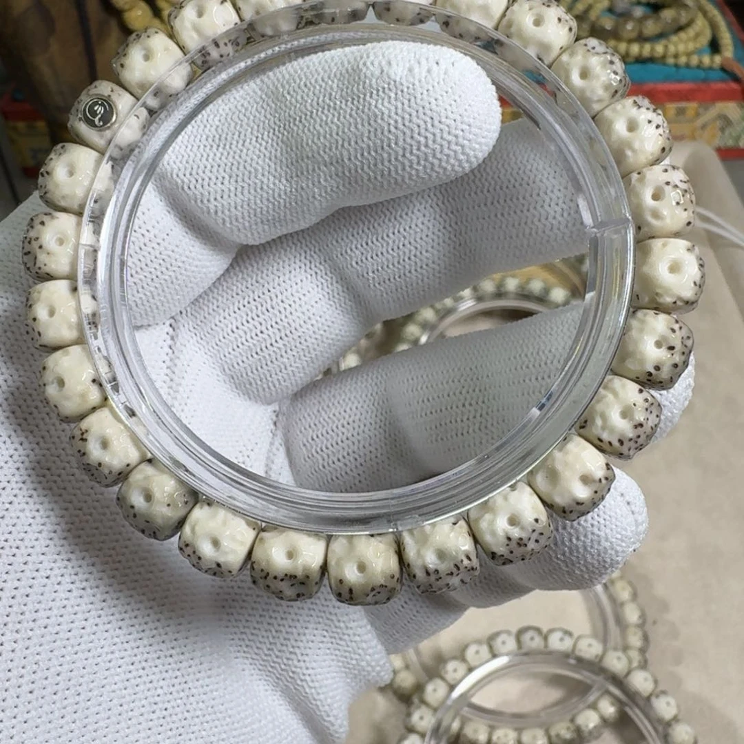 星月菩提吊坠9改星月菩提石玉料月留白无相