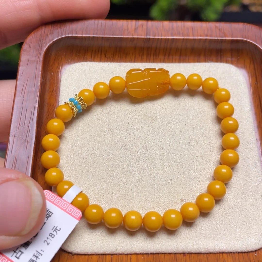 蜜蜡手链未镶嵌手串