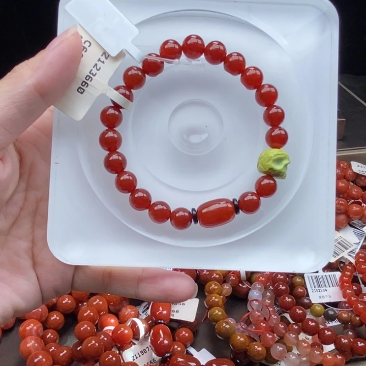 玛瑙/玉髓合金手链8m