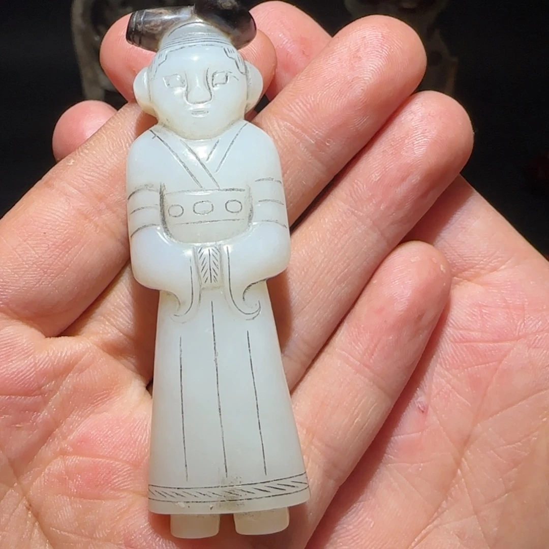 和田玉未镶嵌挂件