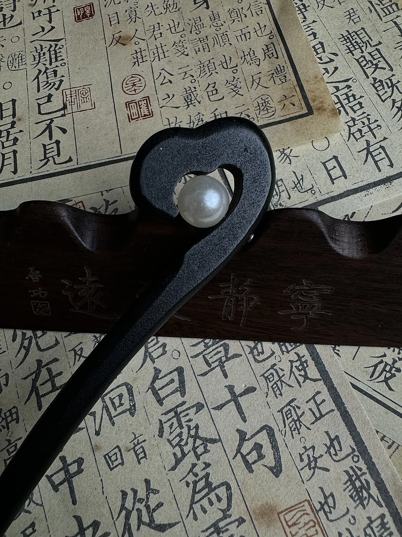 淡雅简约国风木簪新中式汉服配饰a1449