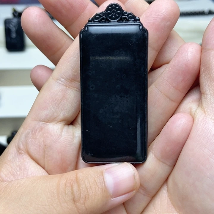 未镶嵌手链和田玉（青玉）无事牌