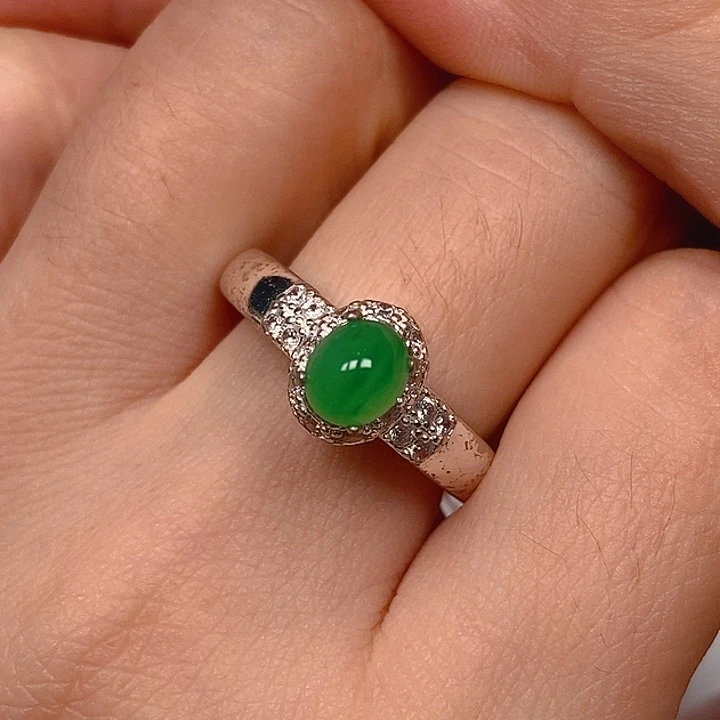 翡翠未镶嵌耳饰翡翠蛋面