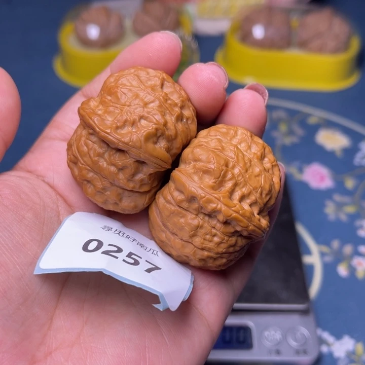 石***头文玩核桃把件南瓜墩42.0257