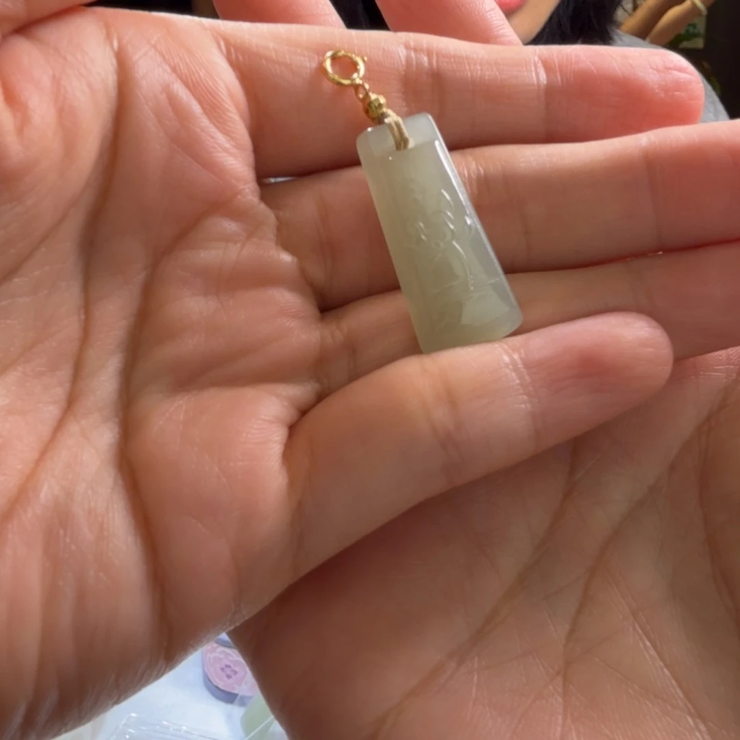 和田玉未镶嵌颈饰晴水繁花牌静妃多样性拍一发一