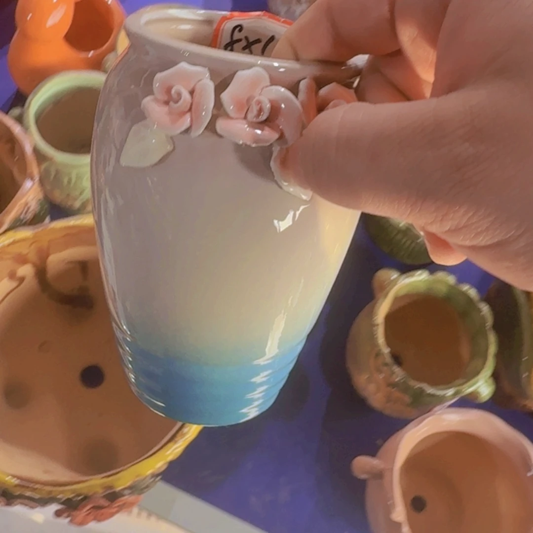 紫砂花盆粗陶盆粗