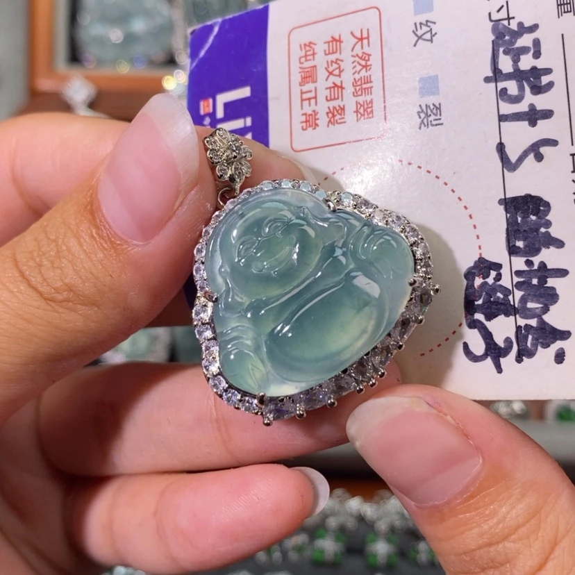 【闪购商品】翡翠未镶嵌颈饰天然