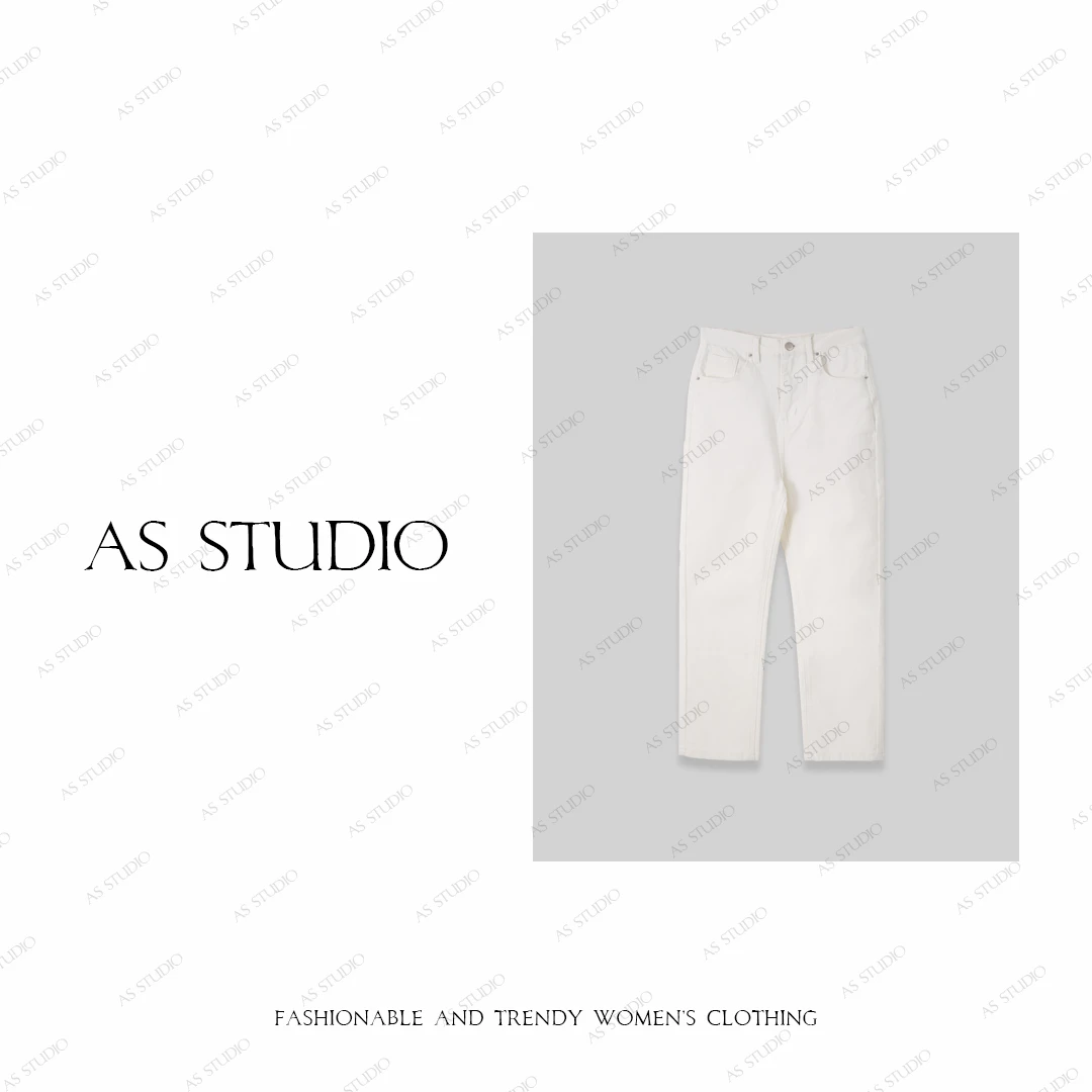 【AS小烟管】25新极简高级显瘦百搭九分小脚牛仔裤AS25QNZK00215