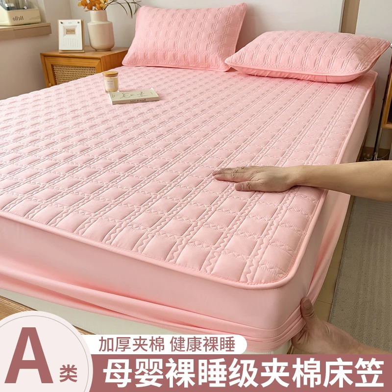 2025年新款加厚床笠罩夹棉床罩全包防滑床单罩磨毛床垫保护罩家用