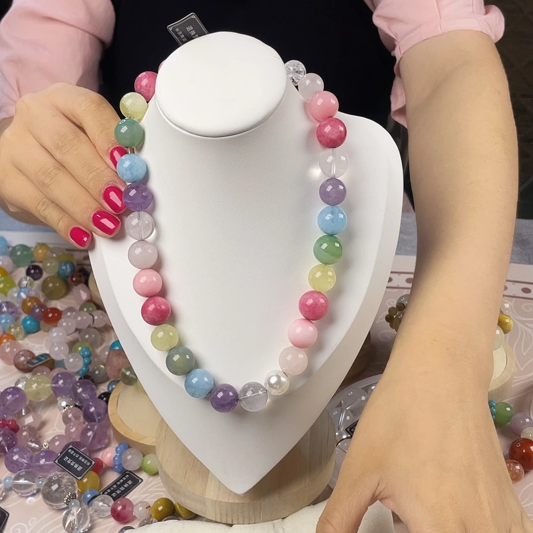 银S925镶嵌手链烟晶