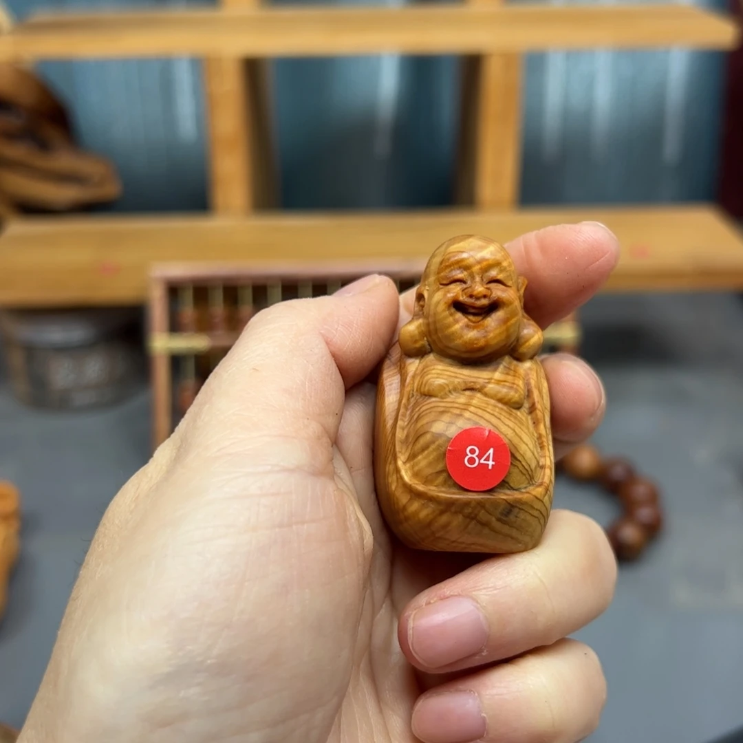 林***肆木崖柏木摆件手把件，