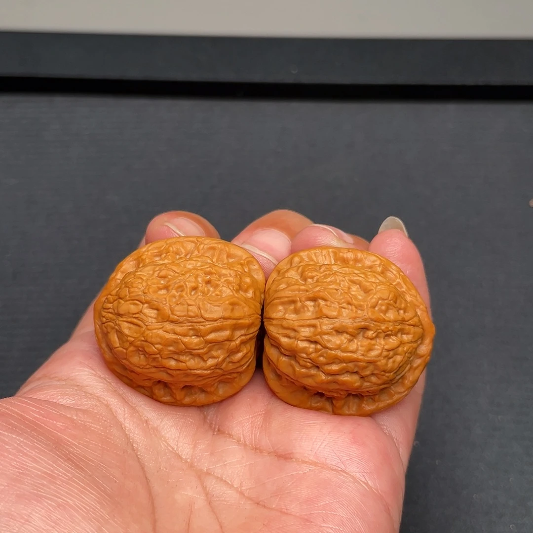 把件猴头核桃34×32野生夜明珠XM3186