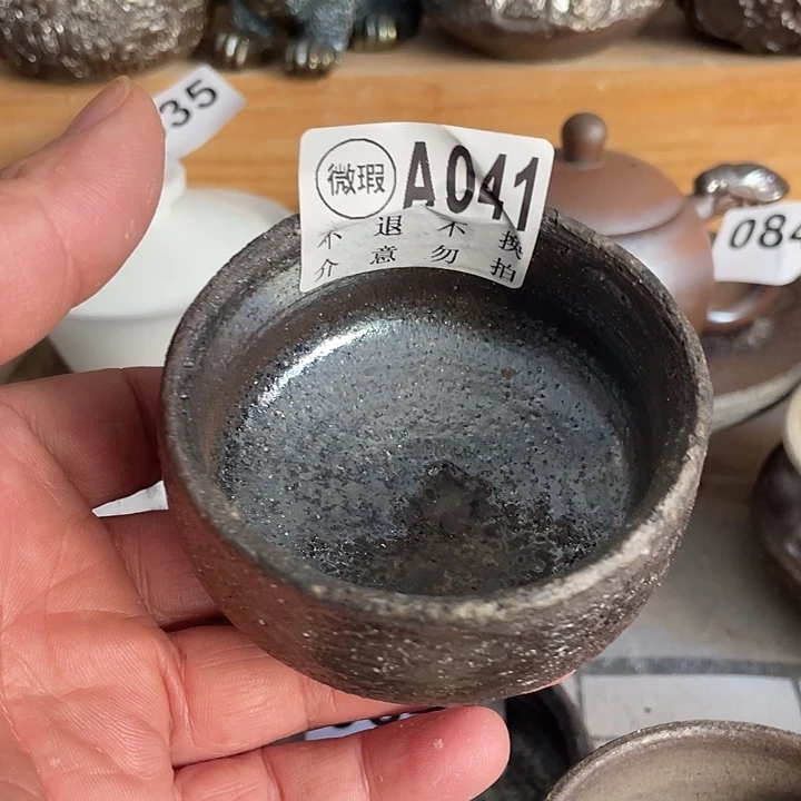 陶摆件柴烧纯手工041