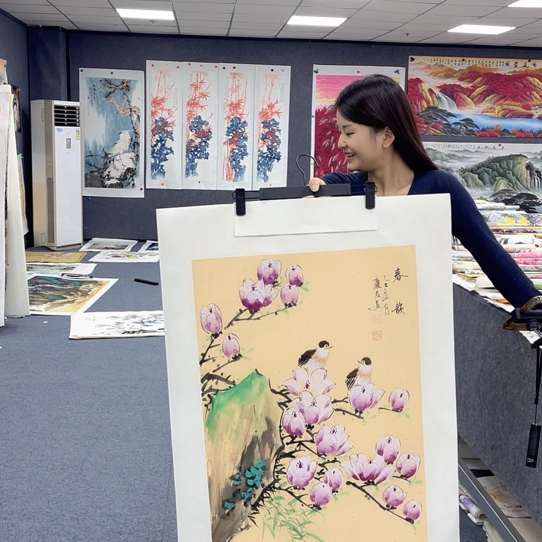 国画作品小姐姐放漏…