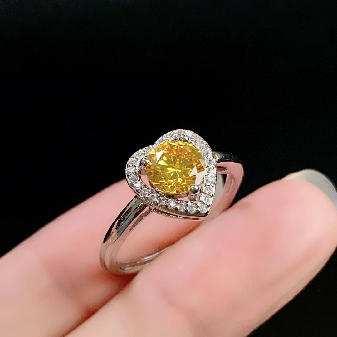 铜合金合成锆石戒指 2888/ZY888-772 时尚爱心戒指/多样性发/一件